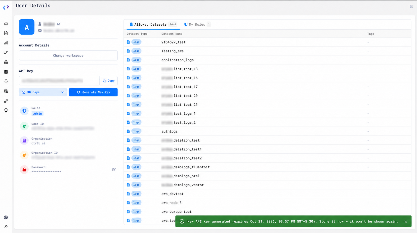 API key Creation Example 1