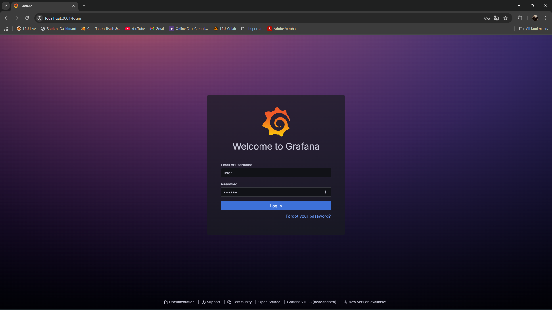 Login Page